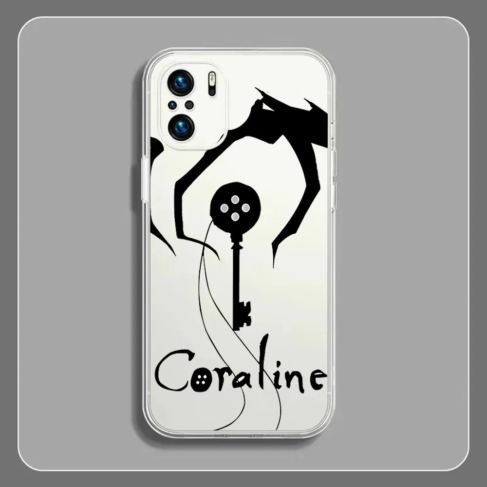 Anime Hot C-Coralines Phone Case For Xiaomi 11 Redmi Note 11 5G 8T 9A 9 10T Note8Pro Note9 12SUltra Transparent Case