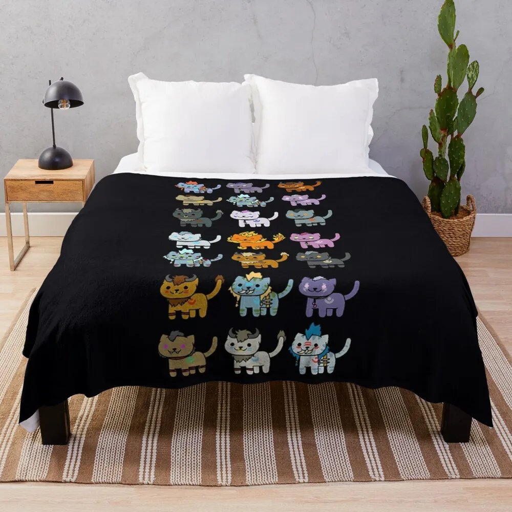 

Neko Atsume Feral Druid Todos \t Throw Blanket Giant Sofa Decorative Sofa Furrys Blankets For Bed Blankets