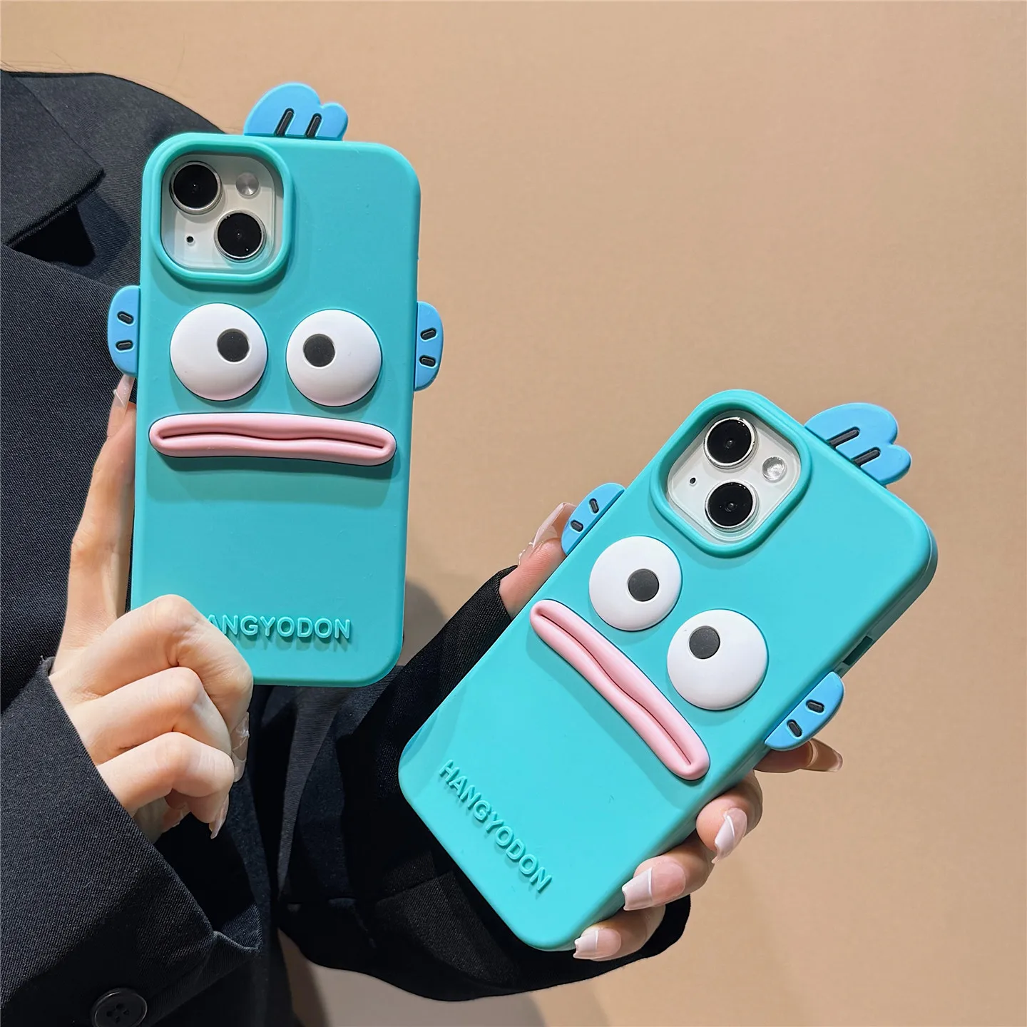 SanrioencantadordibujotridimensionalazulHangyodonfundaparaiPhone161514Plus13ProMaxfundadesiliconasuaveapruebadegolpes-AliExpress202192403