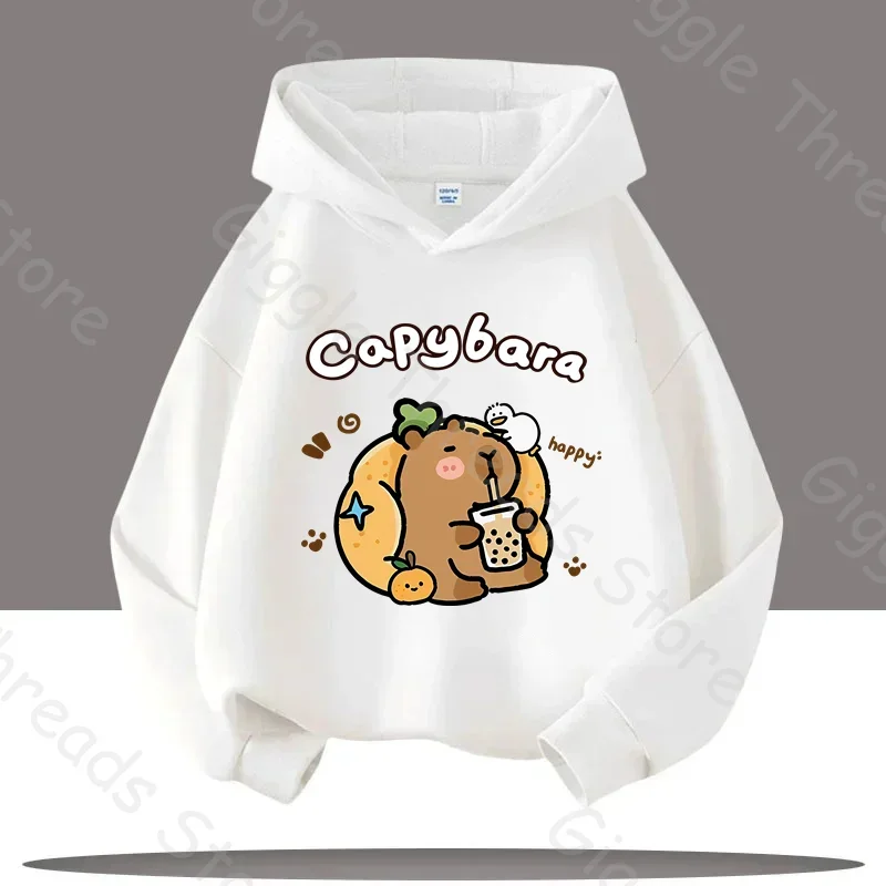 الراحة المثالية للأطفال: هوديس كابيبارا اللطيفة تقدم الابتسامات مع نسيج فائق النعومة ونمط كرتوني ممتع للجميع