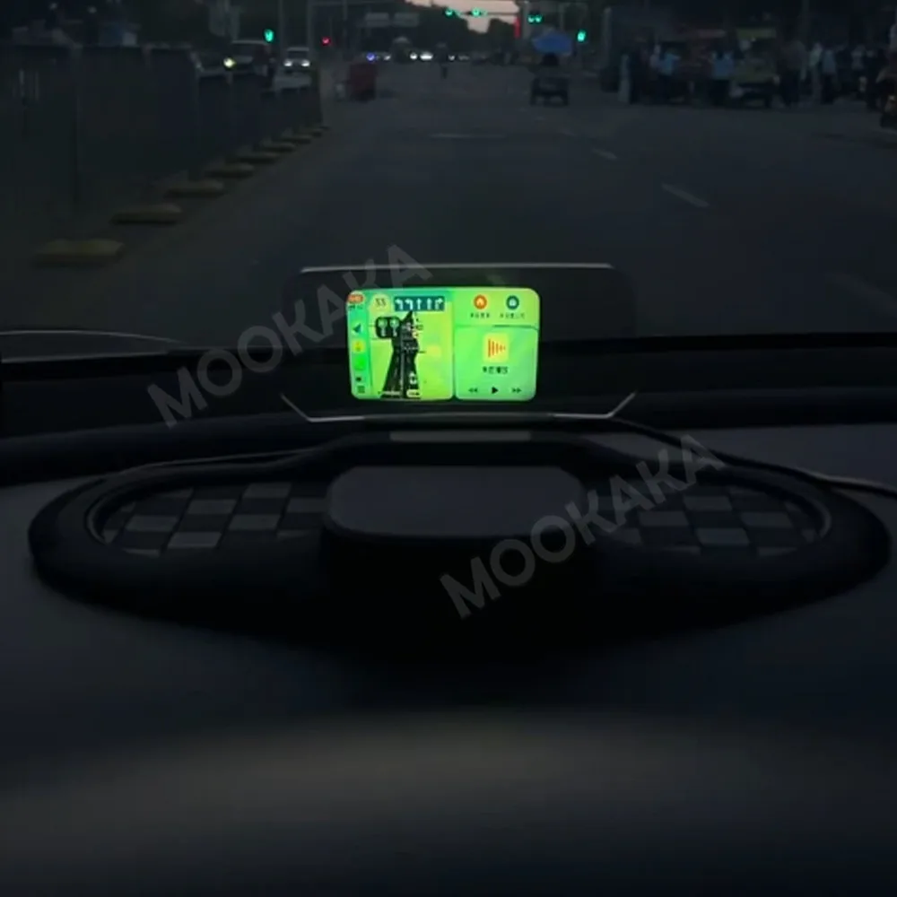 Car HUD Module Supporting Wireless CarPlay Full Vehicle Compatibility Head Up Display Navigation Mirror Link Head Unit TV Movie