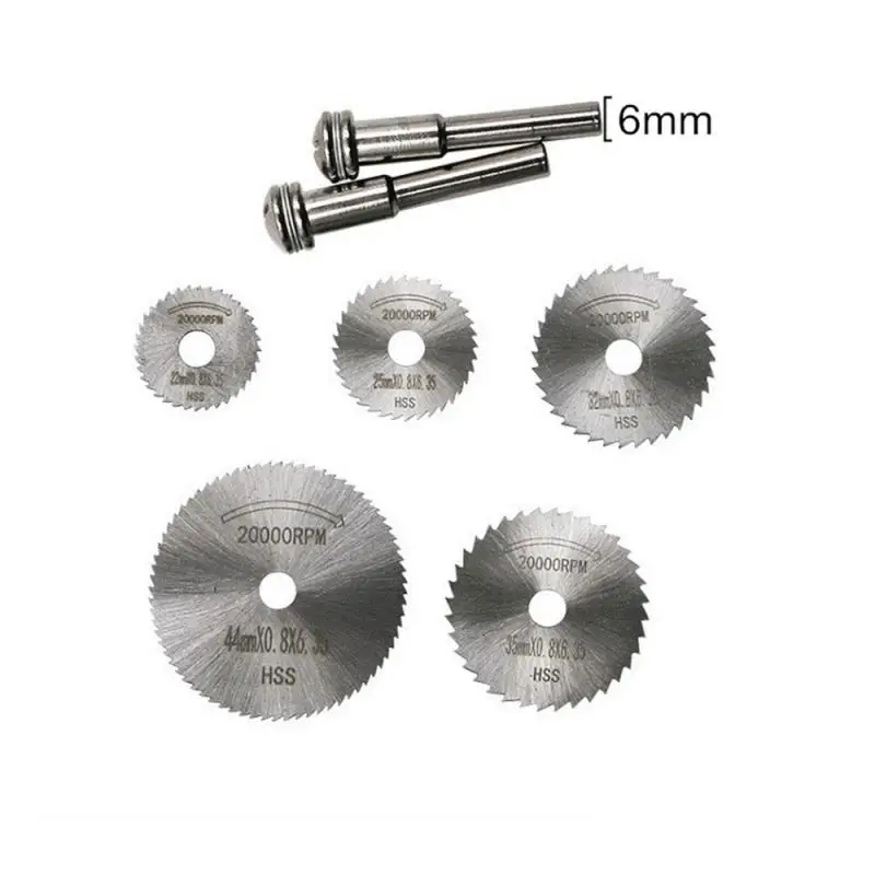 

Mini Circular Saw Blade Discs Rotary Tool Electric Grinding Cutting For Dremel Cutter Wheel Set Power Wood Plastic With Mandrel