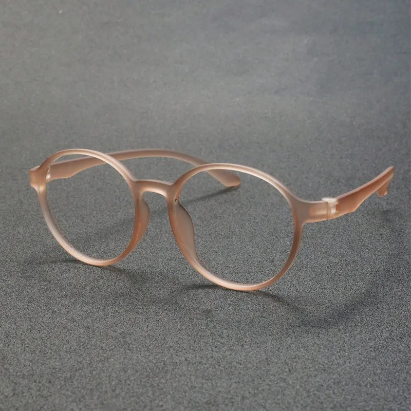 2025 New Fashion Ultralight TR90 Soft and Comfortable Round Glasses for Women Retro Anti Blue Light Radiation Protection Glasses