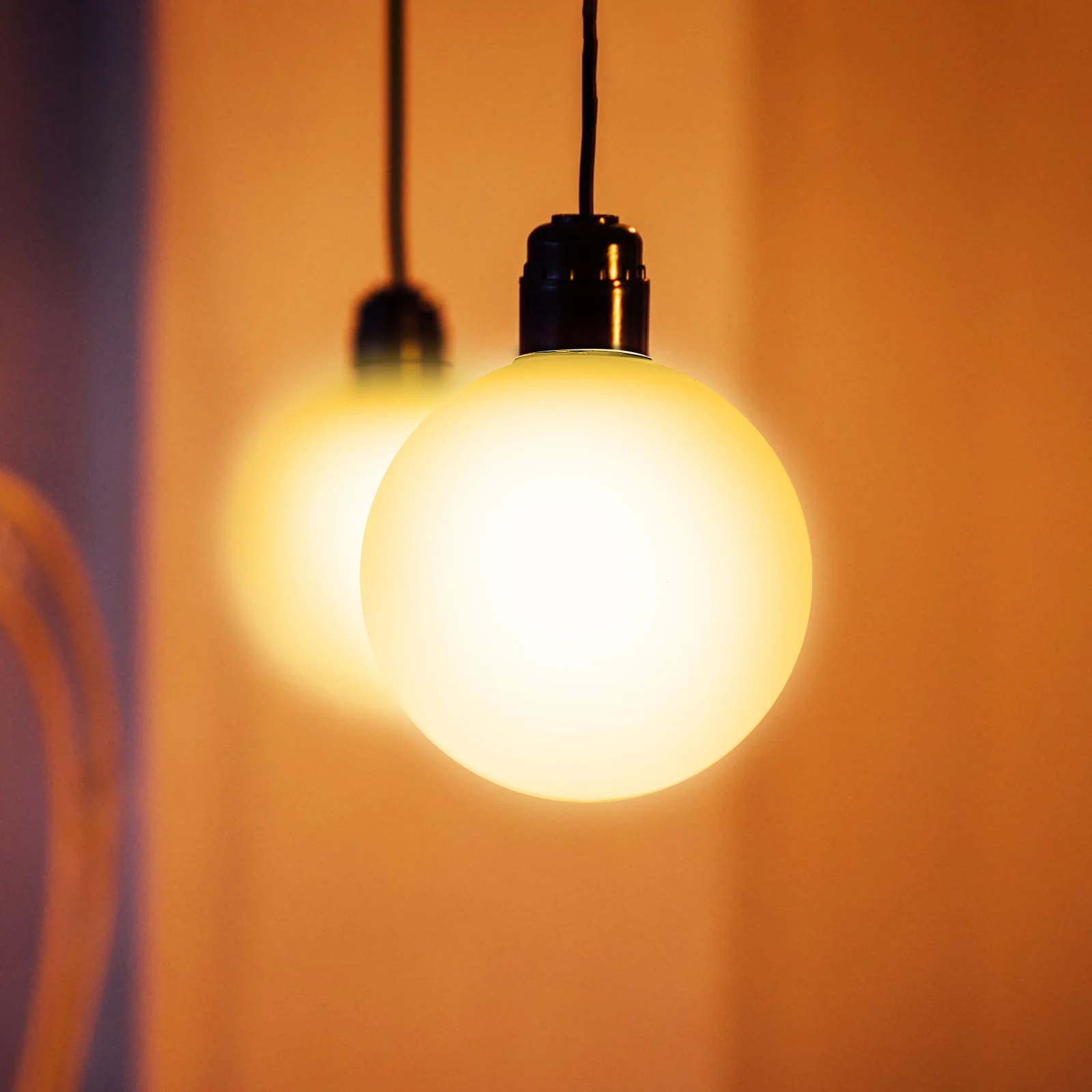 

Spherical Lampshade Frosted Glass Globe Light Fixture Living Room Lights Round Replacement Modern White Sphere