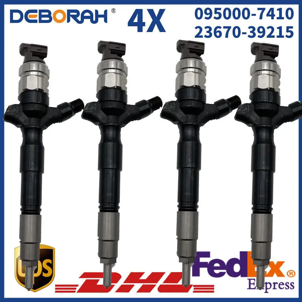 

4X Common Rail Diesel Fuel Injector Nozzle 095000-7410 23670-39215 For Toyota Engine