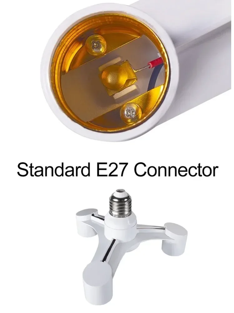 3 en 1 E27 à E27 lampe à LED étendue ampoules douille séparateur adaptateur support Photo Studio suspension lampe adaptateur support de lampe 85-265V