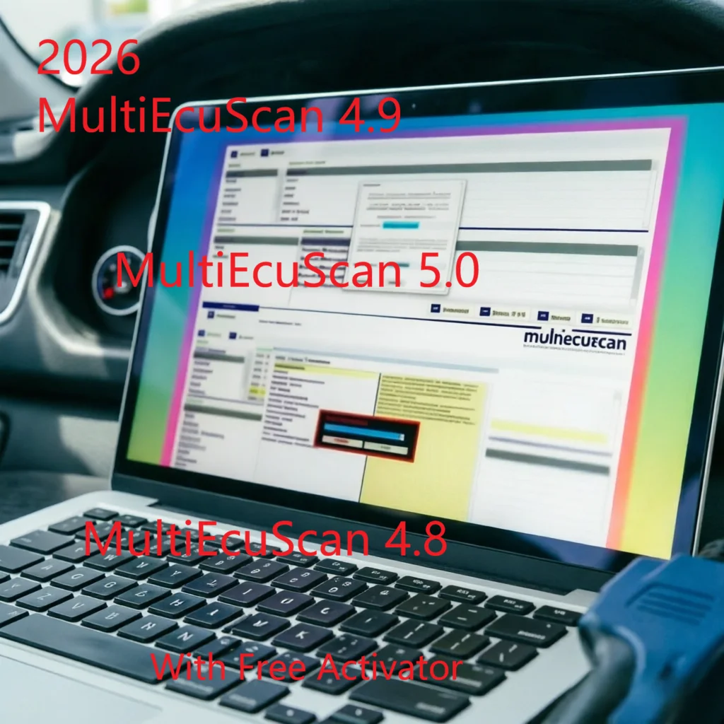 2026 Hot Deal: Multiecuscan V4.8 V4.9 V5.0 3-in-1 Software for Dodge Ram Jeep - Cheap OBD2 Diagnostic Tool Works with ELM327 / O