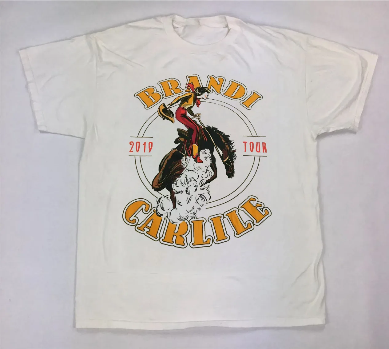Brandi Carlile Tour White Unisex Cotton S-2345XL Short Sleeve Gift Tee HE1582
