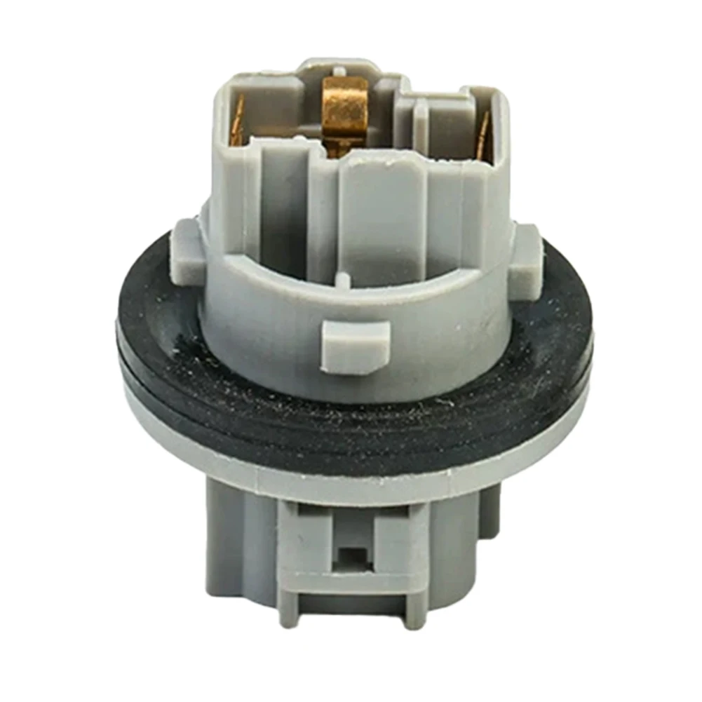 Car Taillight Holder Gray Bulb Socket Easy Installation Metal ABS Construction Non-Deformed Design Car Accessories