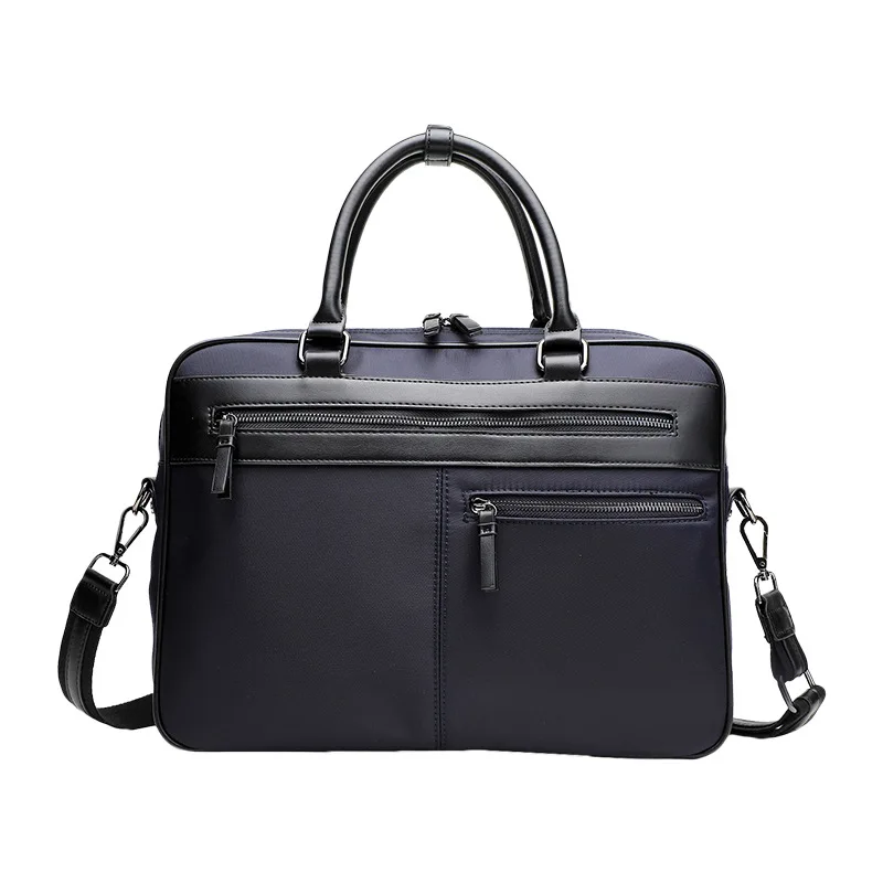 Sac de bureau de grande capacité pour hommes et femmes, sac d'ordinateur portable, étui à bombes étanche, sac à main d'affaires, sac initié à la fermeture éclair