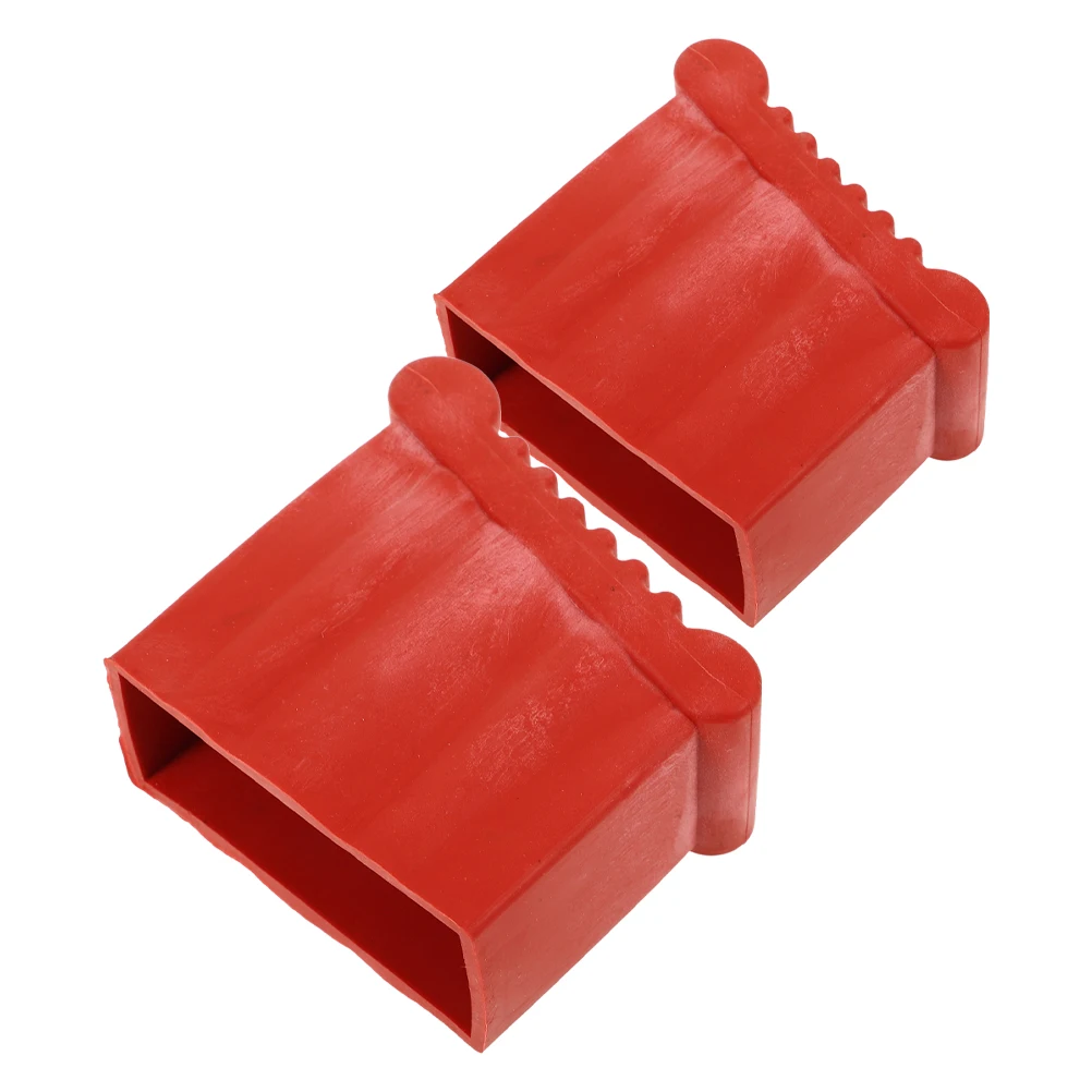 

2pcs Elevator Foot Cover Ladder Feet Rubber Pads Replacement Stabilizer Non-Slip Cushion Protector Attic Parts Leg Bumpers Red