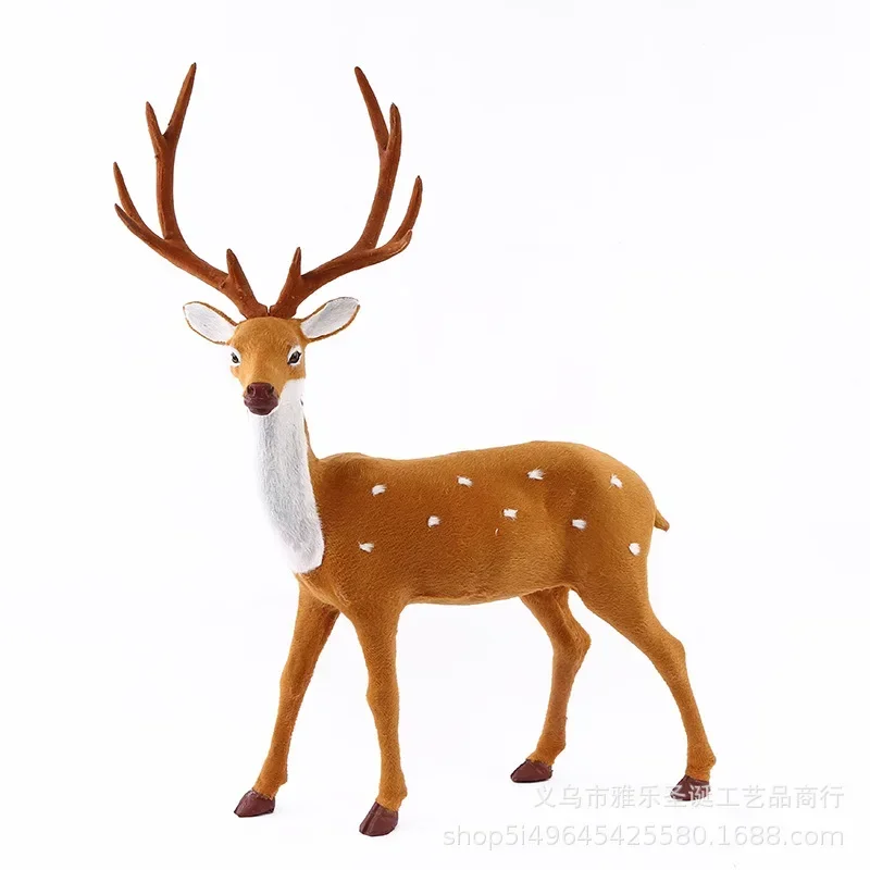 

Simulation Plush Reindeer Ornament Christmas Deer Elk Table Desktop Decorations Home New Year Ornaments Kids Gifts