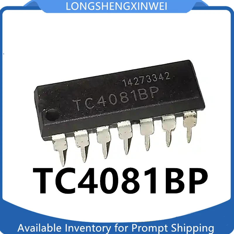 1PCS New Original TC4081BP 4081BP Inline DIP-14 Quad 2 Input and Gate Chip IC