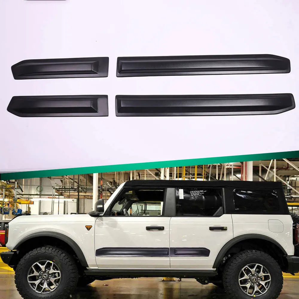 

Комплект дверного молдинга для Ford Bronco 4-дверный 4-дверный 2021-2025 гг. Накладка на порог
