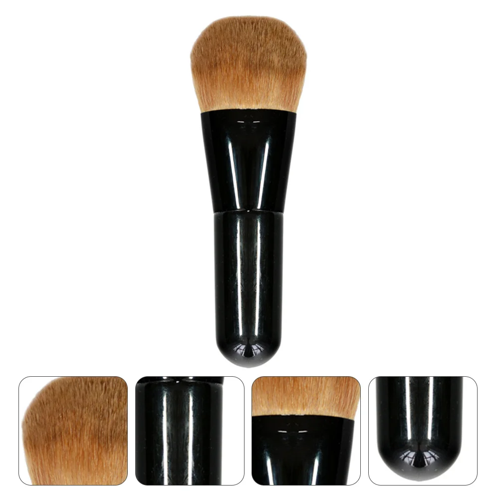

1pc Foundation Brush High-Density Soft Bristle For Blending Liquid Cream Contour Highlighting Makeup Tool Cosmetics