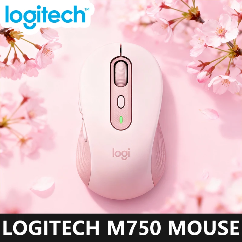 

Беспроводная Bluetooth-мышь Logitech M750/M650/M650L для офисного использования, тихие и маленькие/большие ноутбуки