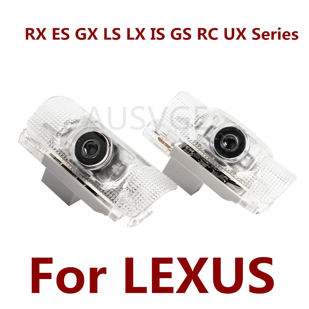 2X LED Auto Tür Logo Projektor Ghost Shadow Willkommen Licht Zubehör Für LEXUS RX ES GX LS LX IS GS RC UX F Serie RX300 RX330