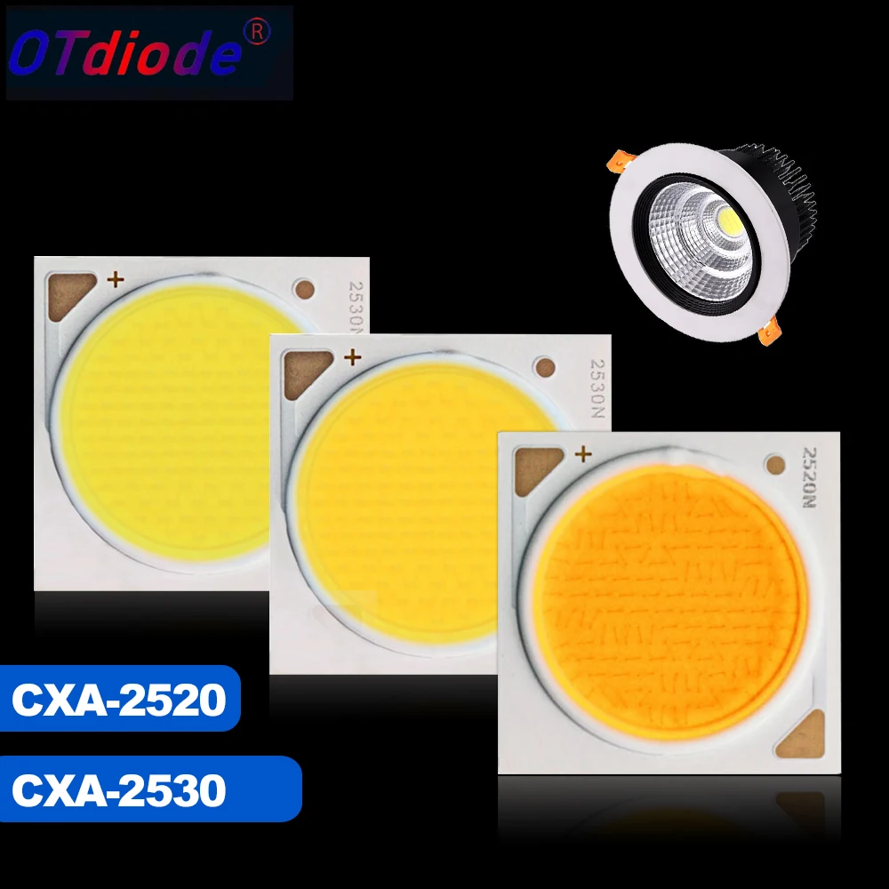 Original LED CXA2520 CXA2530 20W 30W 50W 60W CRI Ra80 Ceramic Chip Cold Warm White 3000K 3500K 4000K 5000K 6500K COB Lamp Light