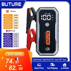 BUTURE 5000A Jump Starter 160W DC Quick Charge 26800 mAh Car Power Bank portatile per dispositivo di avviamento del ripetitore di emergenza