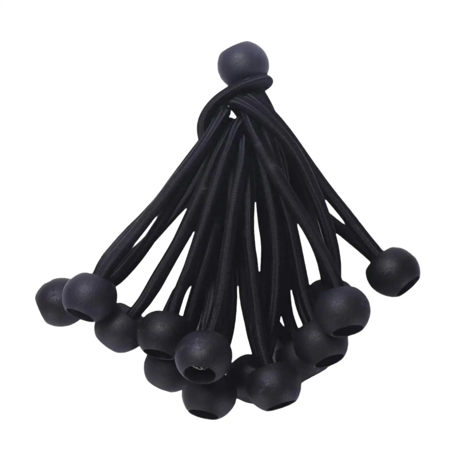 

36x Ball Bungee Cords Lightweight Elastic Bungee Ropes for Tent Canopy Wires