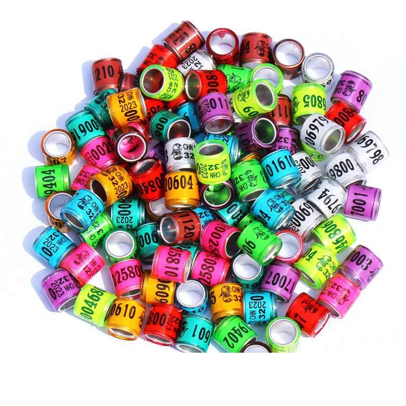 Pigeon Foot Ring Homing Pigeon Foot Rings Plastic Snap Ring Identification Ring Racing Pigeon Mark Ring Pigeon Foot Ring