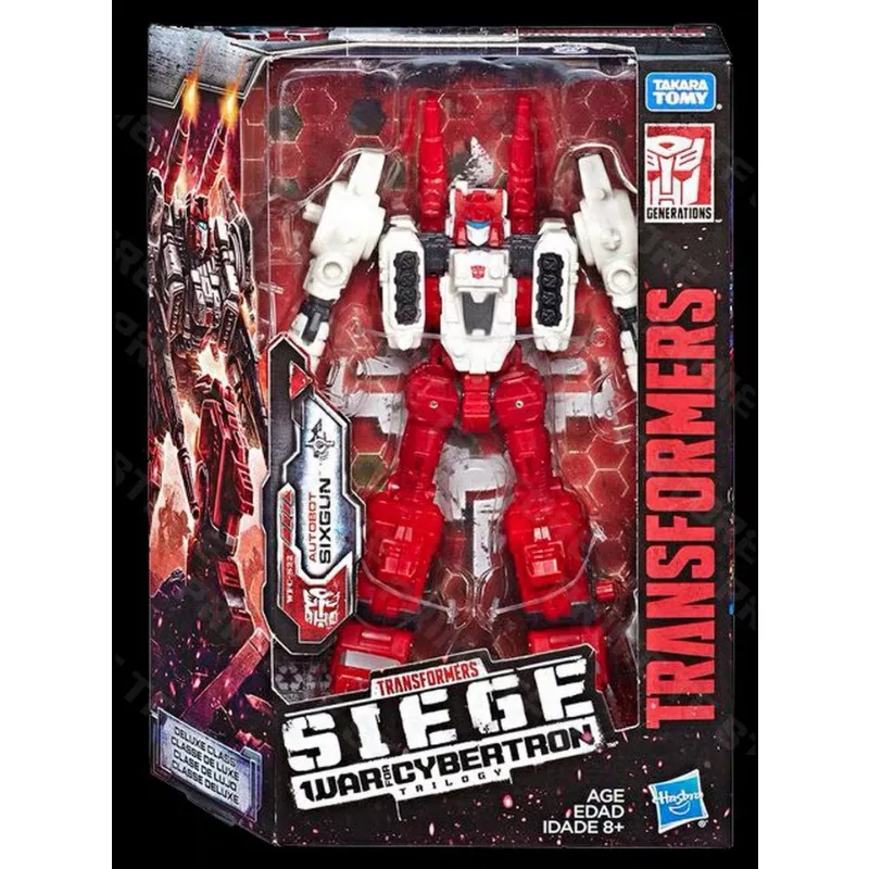 Oryginalny Hasbro Transformers War for Cybertron Siege WFC-S22 AUTOBOT SIXGUN Figurka Akcji z Klasą Deluxe, Model Zabawki Anime