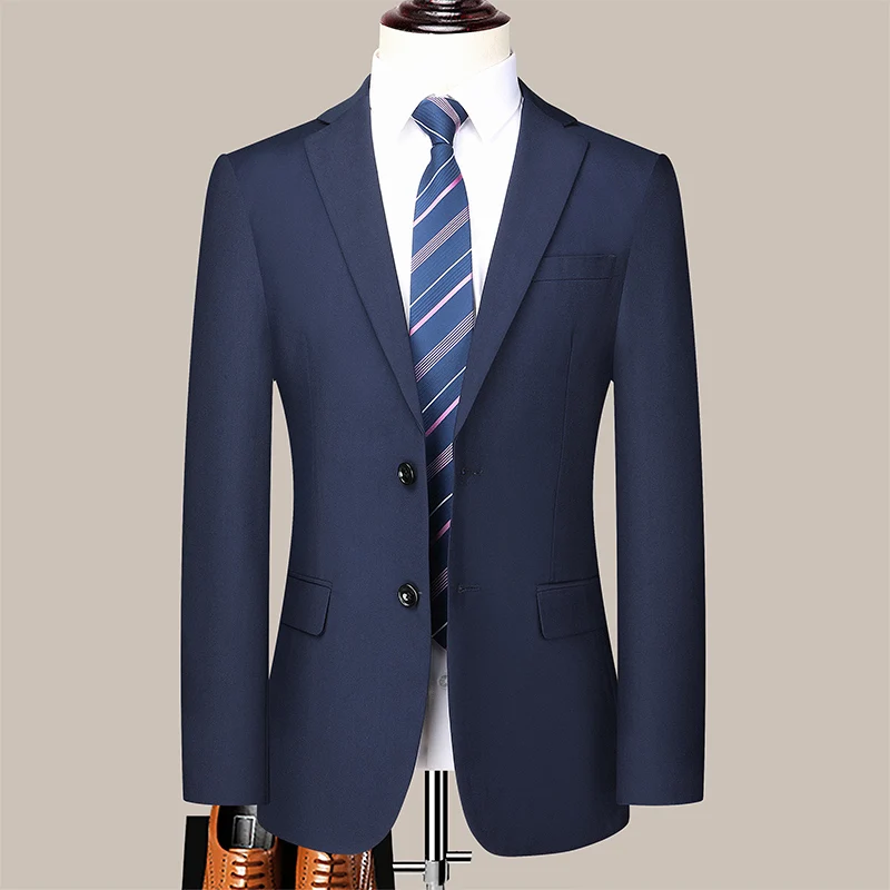 Two-button Suit for Men (suit + Trousers) 2024 New Handsome Slim-fit Business Professional Work Formal Two-piece Set  S-6XL