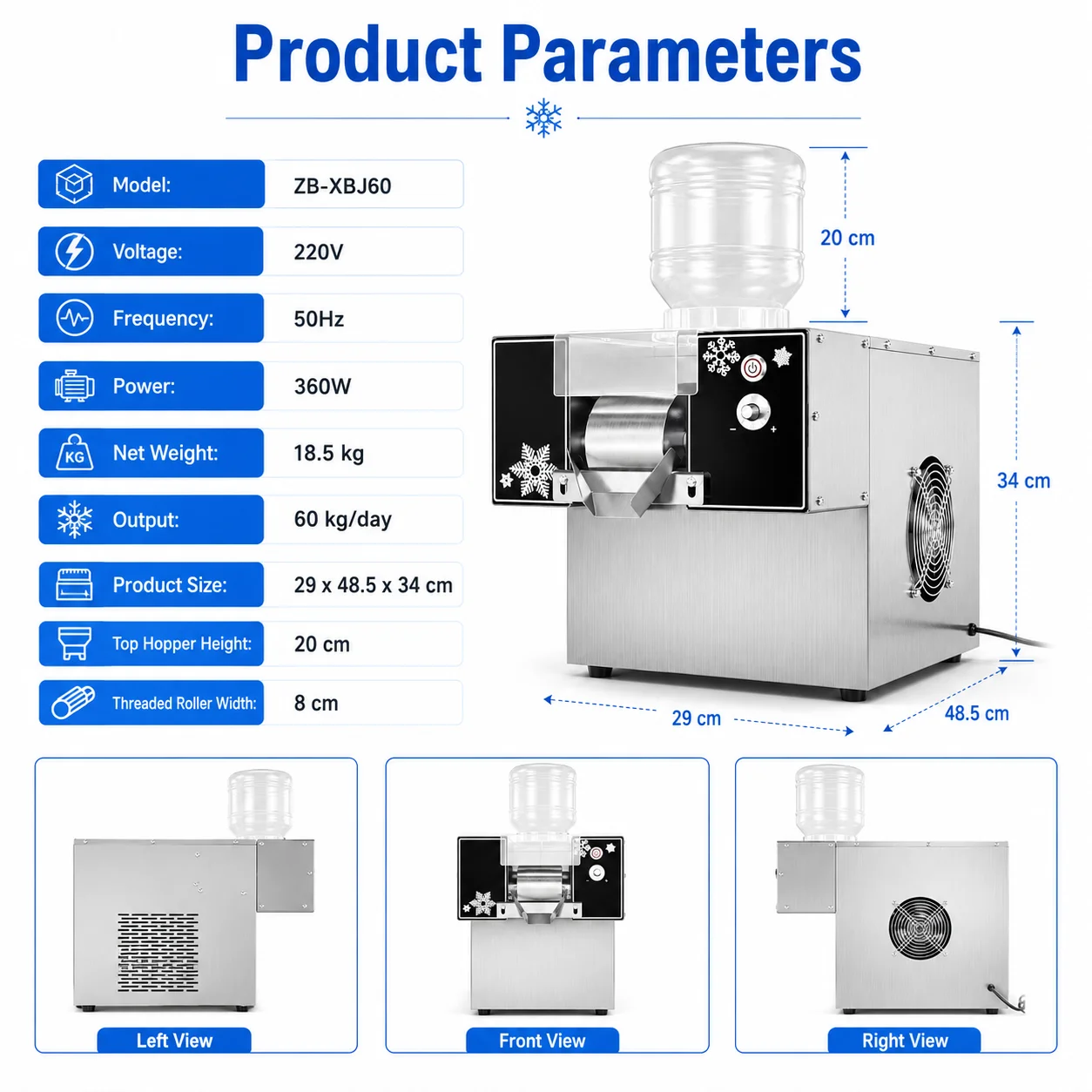 Snow Ice Cream Machine Snow Ice Shaver Machine Europen Snow Flake Ice Machine Korea Bingsu Machine Snowflake Ice Shaving Device