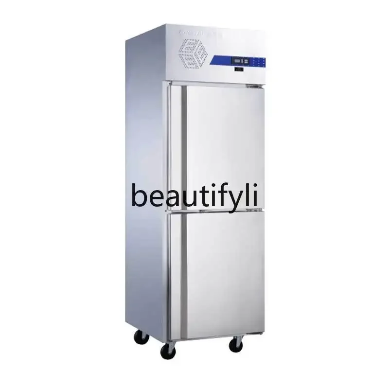 

Z189 Commercial Dual Temperature Freezer Two-Door Refrigerator Vertical Kitchen Stainless Steel Large Capacity Freezer