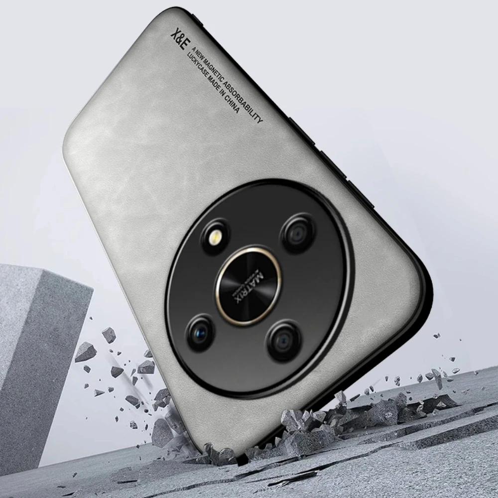 Case for Honor Magic 6 Lite Luxury Leather Cover for Honor Magic 6 Lite X9B 50 50i X50 Shell 90 100 Pro Silicone Camera Fundas