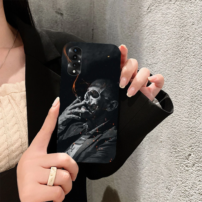 

Grim Reaper Skull Skeleton Phone Case for Huawei Honor X8 X7 X6 50 9A 10X lite 9X 10i P20 P30 P40 Lite Pro Mate20 X