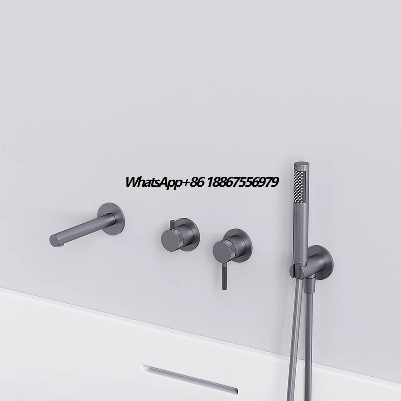 

Wall Mounted Bathtub Faucet Chrome Single Lever Brass Bathtub Shower Faucet Waterfall Bathroom Tub Faucet