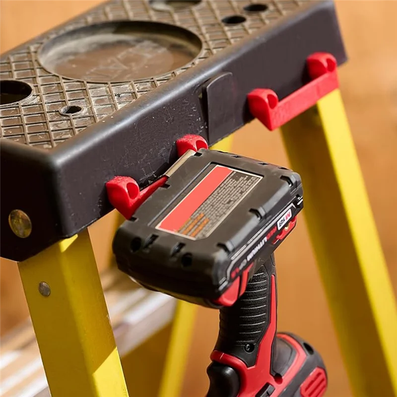 A70P Tape Measure Holder Tool Storage For Garage Organization Tool Holder For Power Tool On Ladder, Work Bench 4 PCS