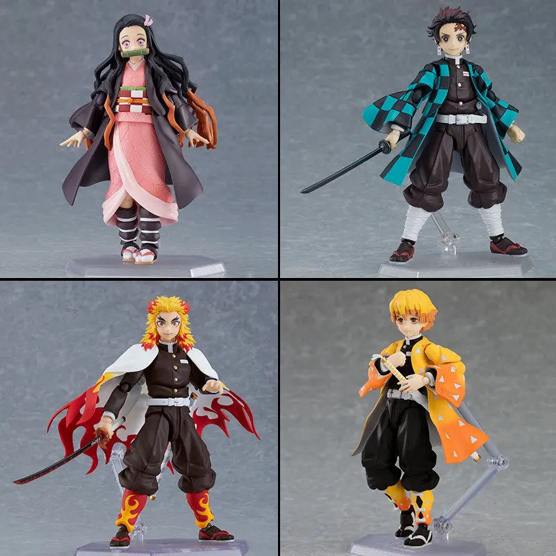 figurine-articulee-de-l'anime-ghost-slayer-koyanami-zenitsu-visages-interchangeables-statuette-de-collection-pour-les-fans-de-l'animation-japonaise