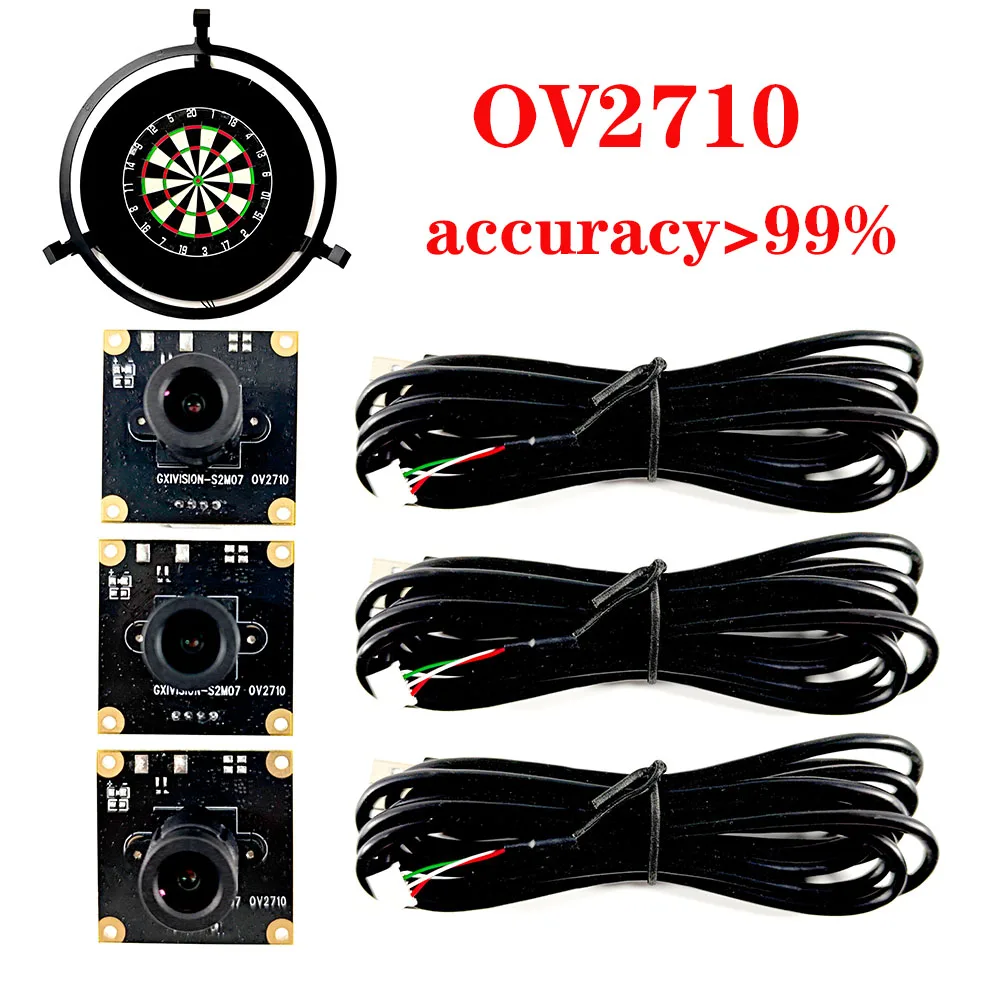 GXIVISION OV2710 3PCS Autodarts.io Scoring System Camera 100 Degree Lens 2MP 1080P Camera Module