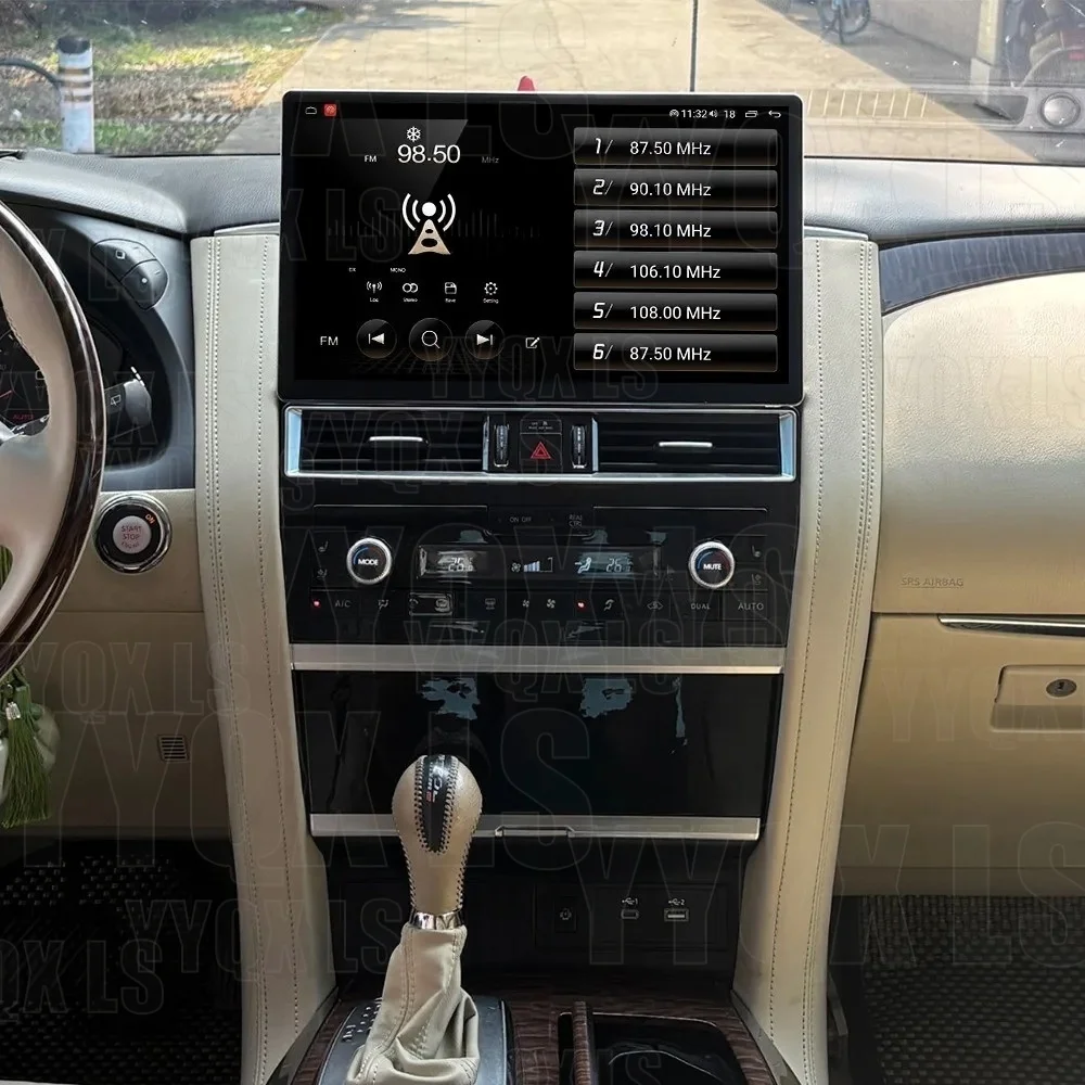 14.6 Inch HD Touch Screen Car Radio For Nissan Patrol 2012-2020 Wireless CarPlay Android Auto GPS Navigation Hi-Res Plug&Play