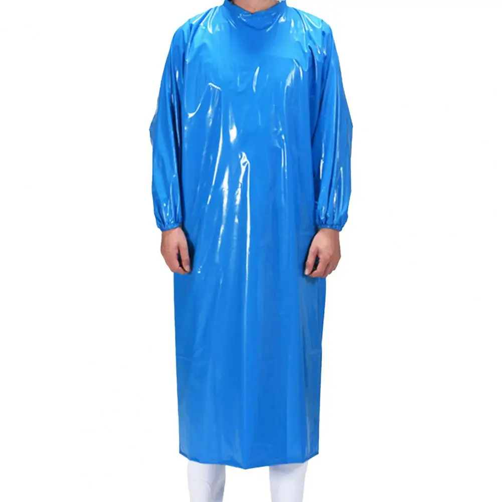 Protective Coveralls for Food Processing Waterproof Long Sleeve Apron Food-grade Tpu Protective Smock Oil Resistant for Cooking