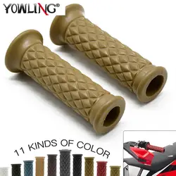 Poignées de Guidon en Caoutchouc pour Moto, 1 Pouce, 25mm, pour Suzuki, Kawasaki, Chopper, 883, 1 Paire