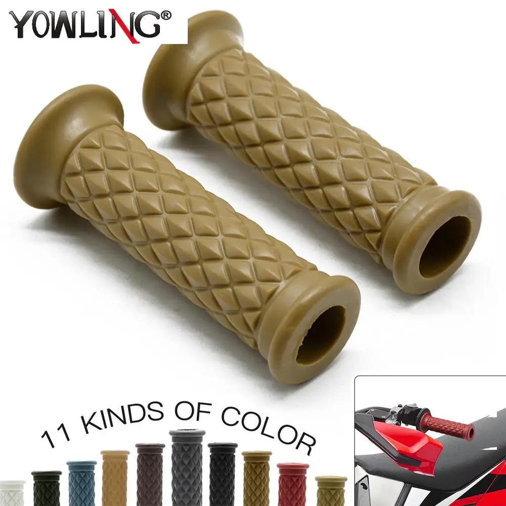 1 Pair 1 inch 25mm Assist Bar Ends Motorcycle Rubber Handlebar Hand Grips for Suzuki Kawasaki For Chopper 883