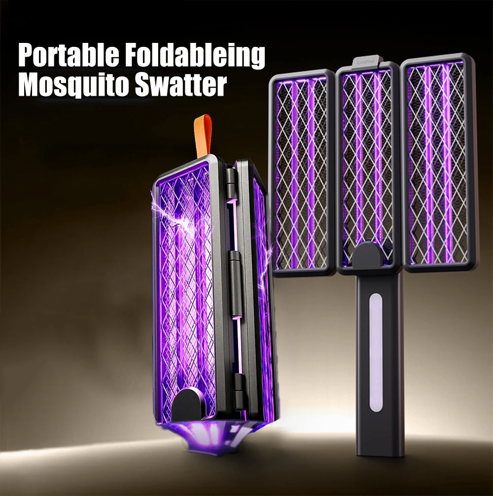 

Folding Electric Mosquito Killer Portable Rechargeable With Purple Light Home Exterminator Anti-mosquito Device