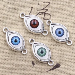 6pcs Charms 4colors Devil Eye 30x15mm Antique Tibetan Pendant Findings Accessories DIY Vintage Choker Handmade Jewelry