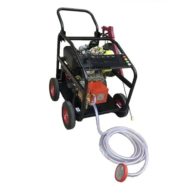 High Power 27HP High Pressure Washer 500 Bar Water Cooled Triplex Pump Commercial Cold Water Cleaning 2-Year Warranty