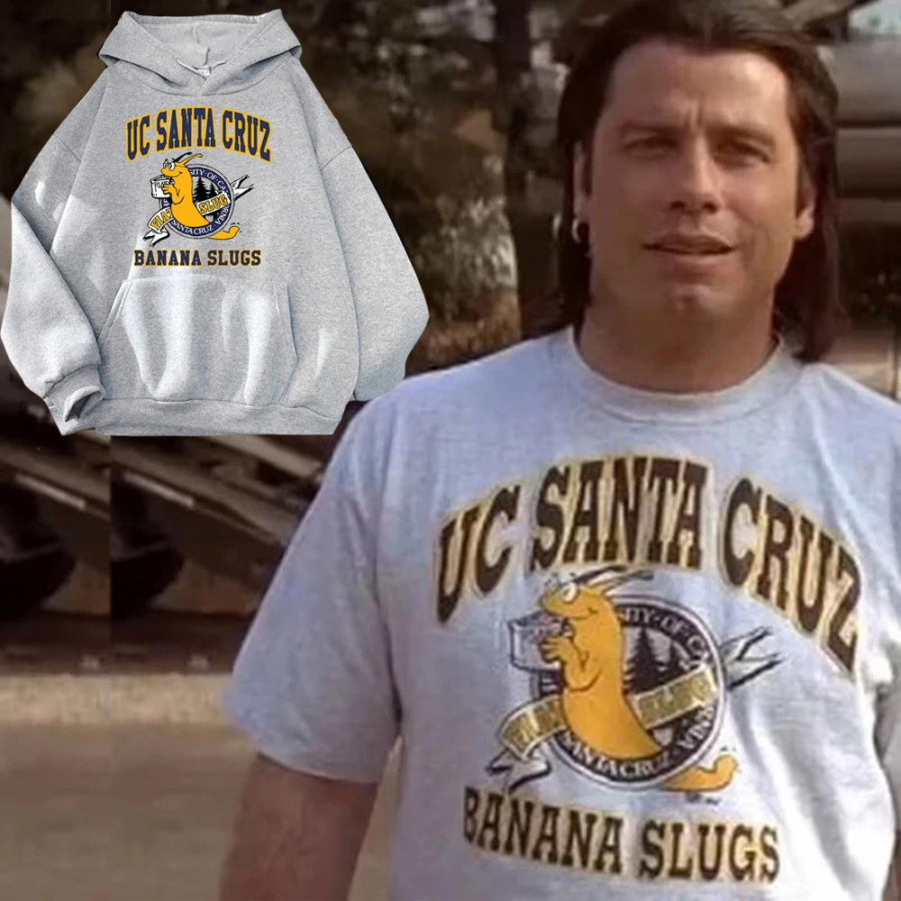 University of California UC Santa Cruz Banana Slugs Hoodie Women Vintage 90's Vincent Vega Hoodies Unisex Pullovers Sweatshirts