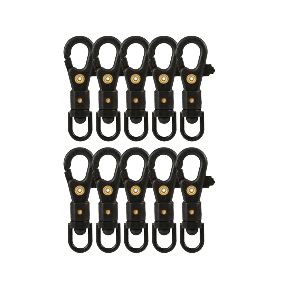 Clips Carabiner Black Buckle For Diameter 7 Mm Rope Key Chain 360 Rotation 4.5cm Accessories Portable Replacement