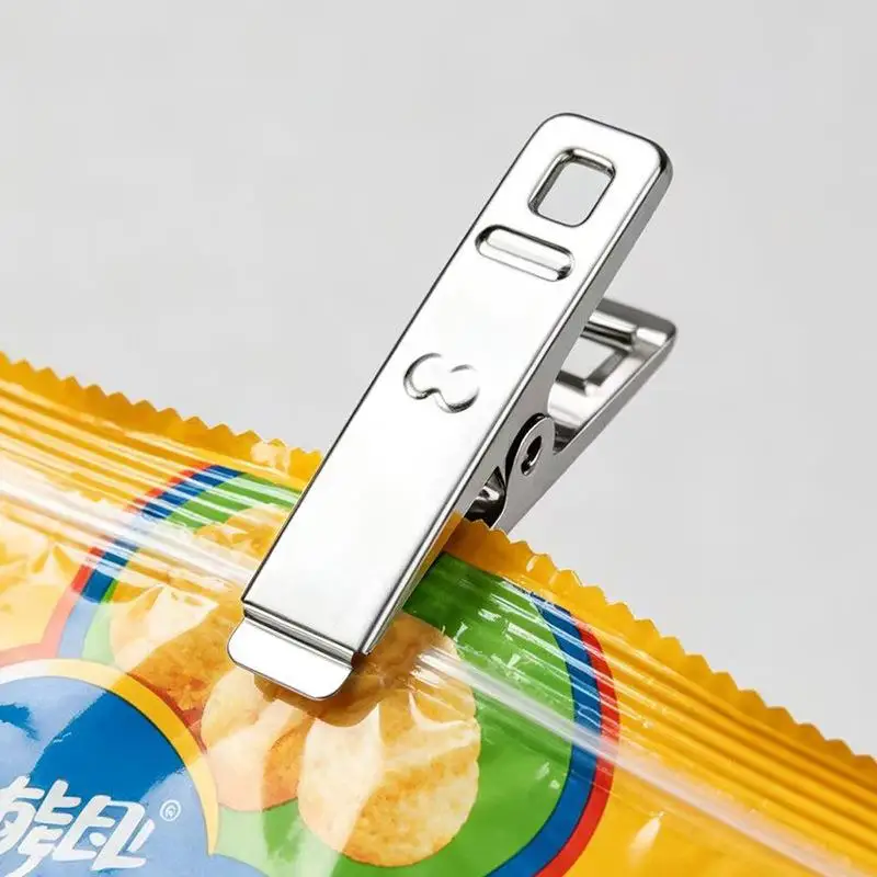 Stainless Steel Windproof Clothespins Strong Metal Laundry Clips Multi‑Purpose Clamp For Household Drying Clothes