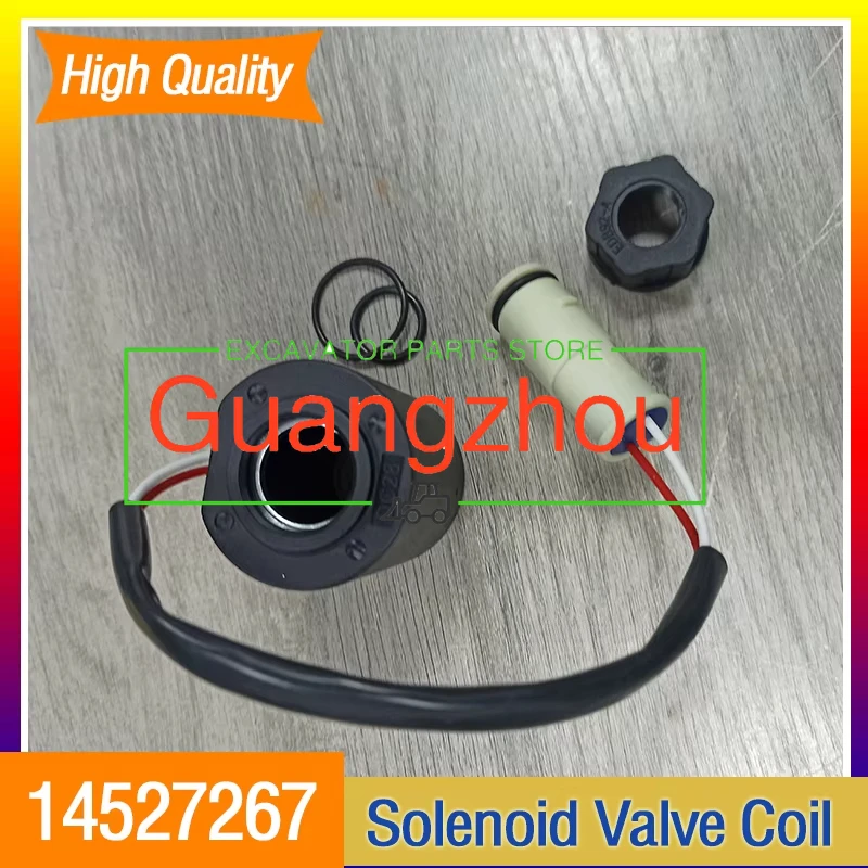 for Excavator EC160B EC210B EC240B EC290B EC330B 24V Solenoid Valve Coil 14527267 VOE14527267 Higher Quality Engine Accessories