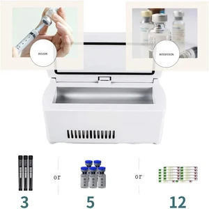 Mini USB insulin portable refrigerator, travel case with LCD display for storage, medicine, home travel, travel, battery, 10200mah Main Main Sales Refrigerator with Battery - №6