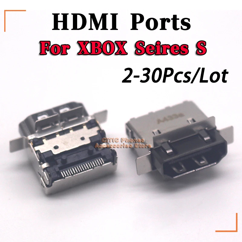 2-30 قطعة/الوحدة ل XBOX Seires S HDMI منافذ المقبس واجهة تحكم موصل HD ميناء استبدال اللوحة إصلاح جزء