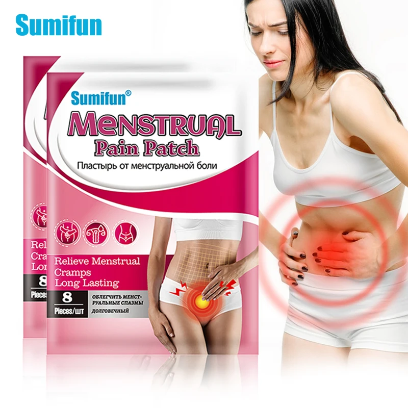 

16pcs=2bags Menstrual Cramps Patch Dysmenorrhea Period Pain Relief Plaster Warm Uterus Abdomen Herbal Medicine Health for Women