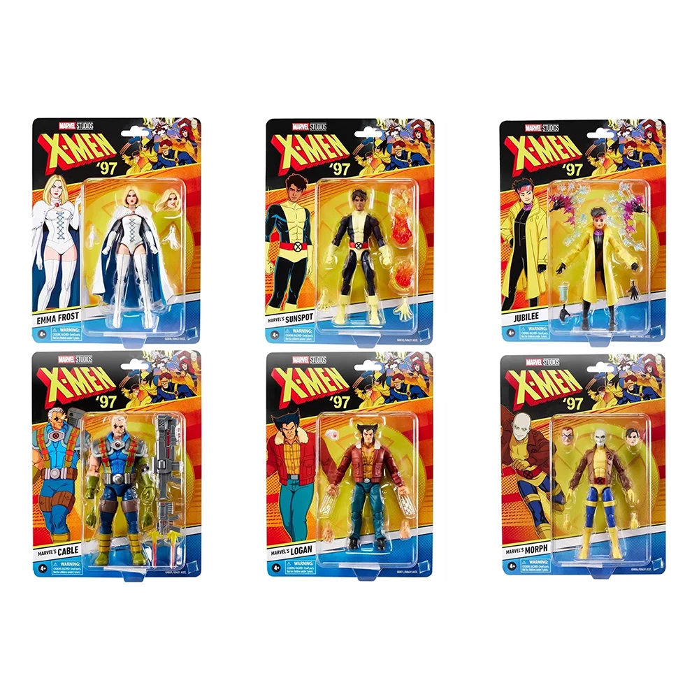 

6 "Marvel X-Men'97 фигурка Эмма Мороз Marvel's Cable Morph Logan Юбилейная точка солнца фигурка коллекционная модель Декор игрушка